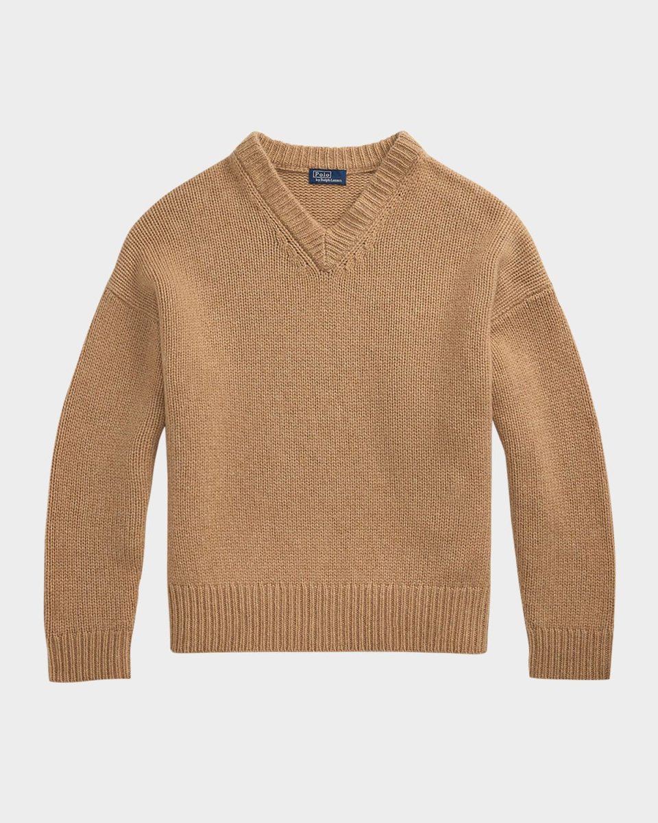 Cashmere High V-Neck Sweater
